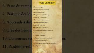 Vivre lentement #motivation #citation #developpementpersonnel