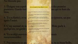 Si tu es du genre à trop réfléchir, lis ceci