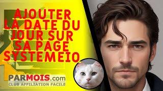 Ajouter la date du jour sur sa page SystemeIO